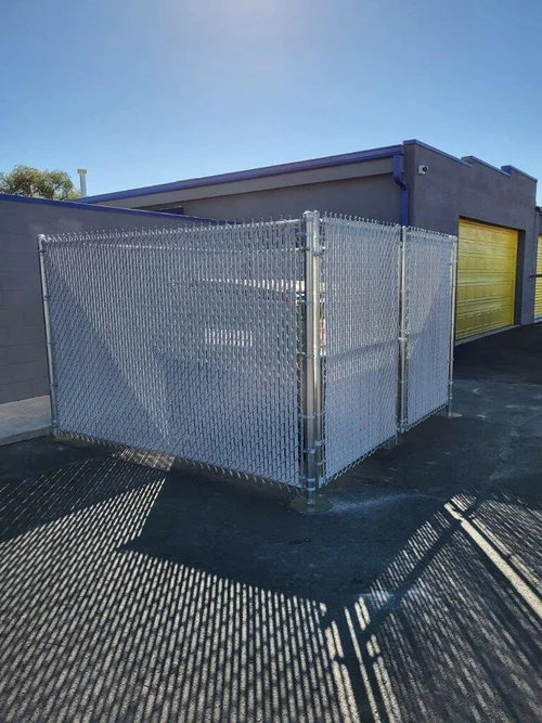 Completed fence installation