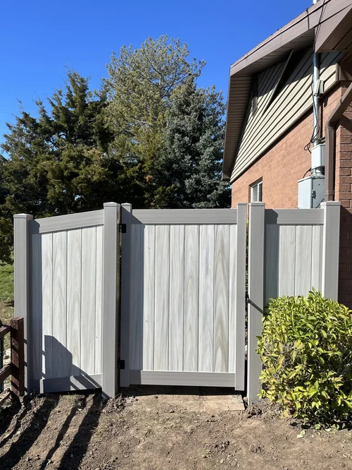 Privacy fence installation